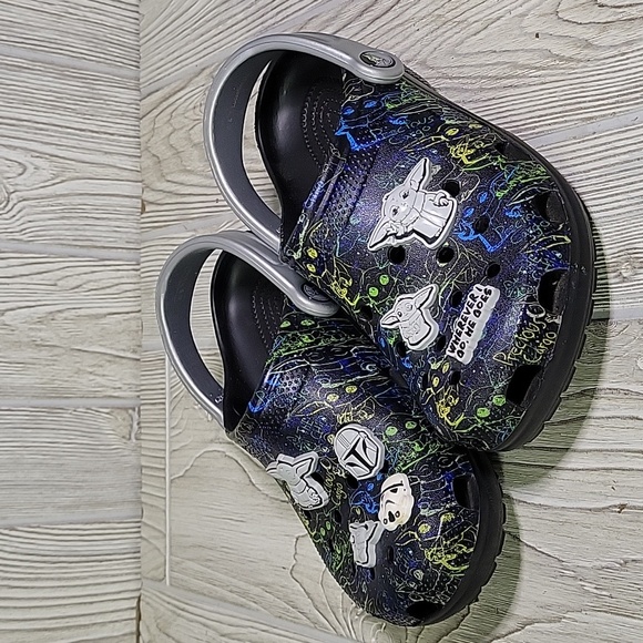 CROCS Kids Shoes in Black with Colorful Accents - Picture 10 of 10